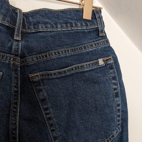 EVERLANE The Way High Cotton Denim Cut-off Shorts NEW Size 23 - Picture 4 of 10